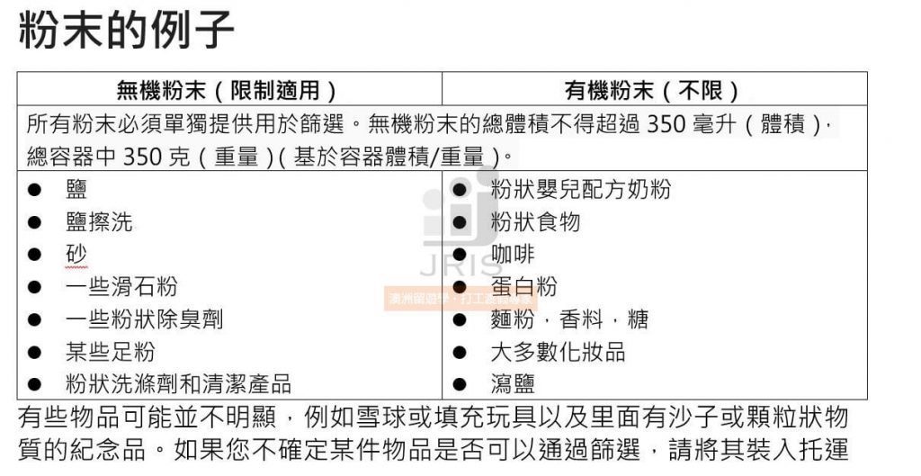 粉末不能帶進澳洲！？隨身行李入境海關安檢新規定-澳洲留學網傑瑞斯代辦(2)